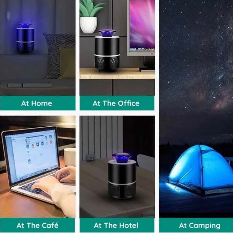 Indoor Insect Catcher UV Light Suction Trap for Bedroom Kitchen Living Room Nursery Odor-Free Electric Bug Control Device