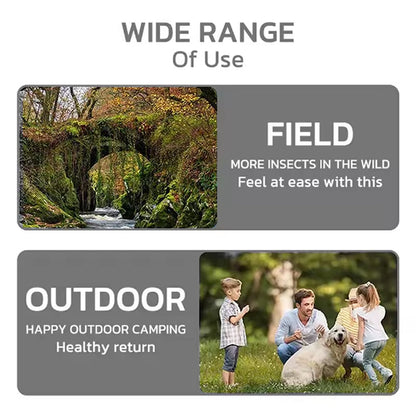 Ultrasonic Mosquito Repellent Wristband – Chemical-Free Bug Protection for Outdoor Activities, Camping, Hiking & Yard Work