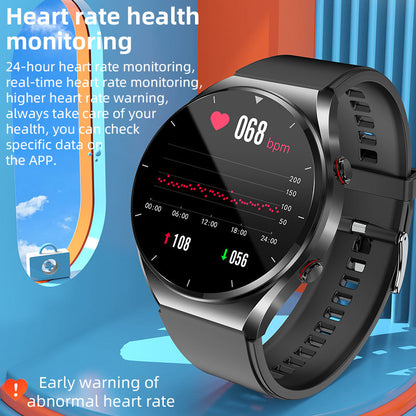 Health Monitoring Smartwatch with Glucose Tracker, Heart Rate, ECG, Blood Pressure & HRV Sensor for Daily Wellness & Fitness