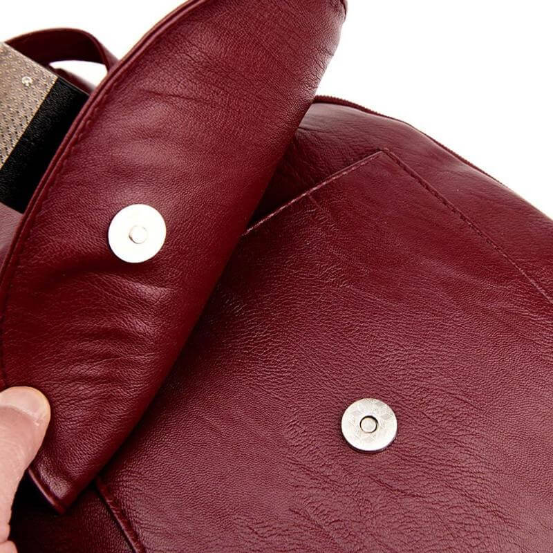 Women's Leather Backpack Purse | Convertible Shoulder Bag for Work & Travel | Handcrafted Premium Cowhide | Multi-Pocket Design