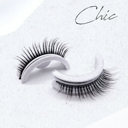 Self-Adhesive False Eyelashes – Reusable, No Glue Required, Water-Resistant with Natural Volume for Everyday & Special Occasions