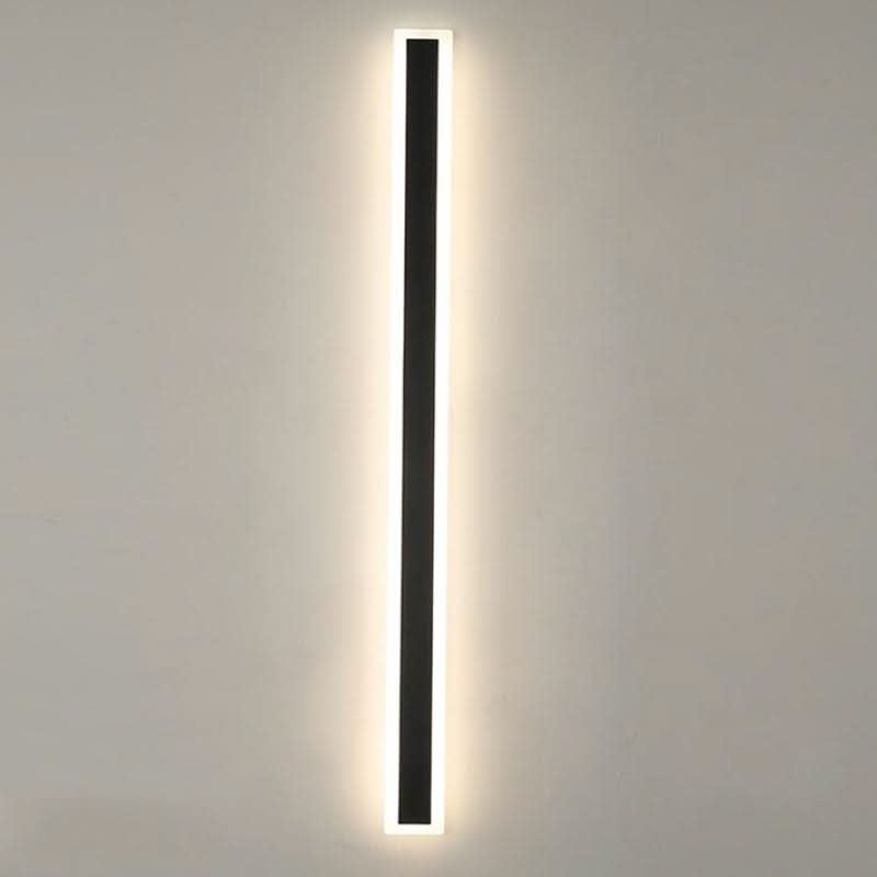 LED Outdoor Wall Light Modern Minimalist for Garden Patio Balcony Waterproof Black Metal Sconce with Motion Sensor & Dimmable