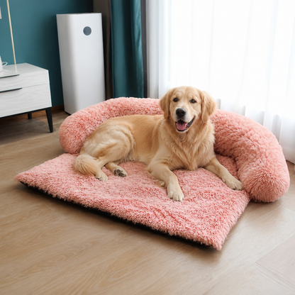 Ortekor Plush Neck Pillow Pet Sofa Bed (Removable Cover)