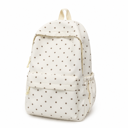Lightweight Large-Capacity Polka Dot Backpack