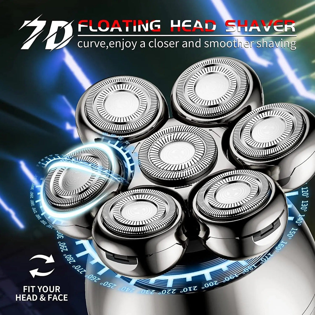 SHAVEXION – 7D Electric Shaver with Waterproof Wet and Dry Design