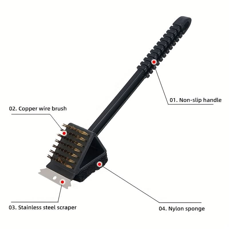 COPPERSCRUB – 3-in-1 Copper Wire BBQ Cleaning Brush