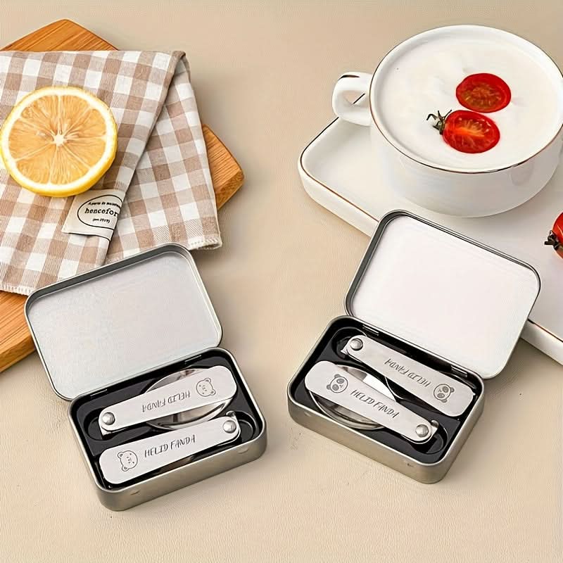 FOLDMATE – Portable Folding Fork Spoon Set
