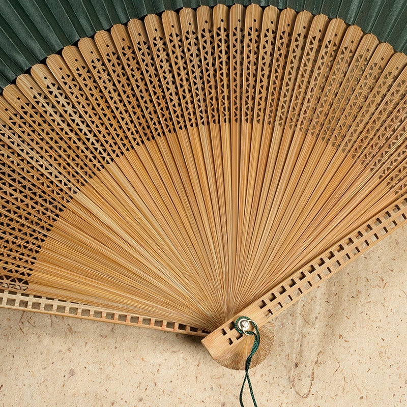 Silk Bamboo Hand Fan – Folding Oriental Style Accessory for Weddings, Parties & Summer Cooling – Lightweight Portable Fan with Elegant