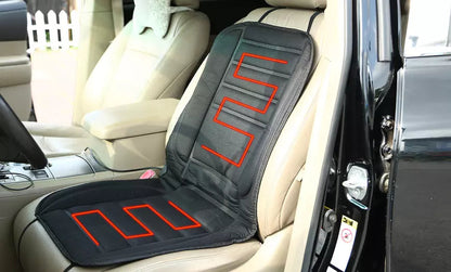 12V Car Seat Heating Pad Full Body Warmer for Winter Driving with Fast Heat-Up & Universal Fit for SUVs Trucks Vans