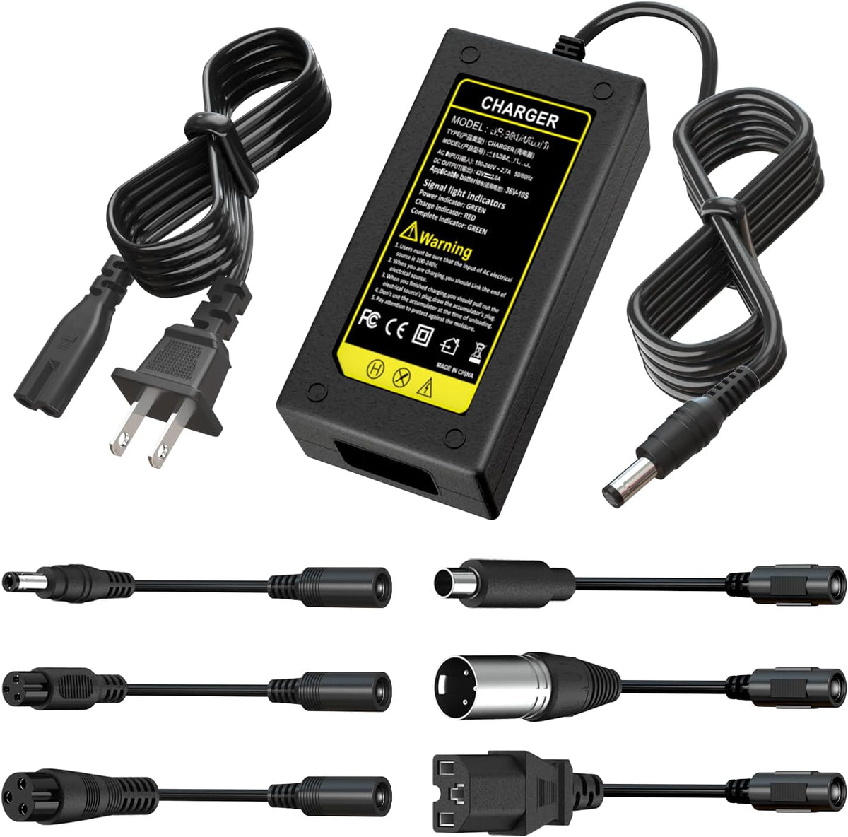 Replacement Power Charger with 7-Piece Universal Adapter Set