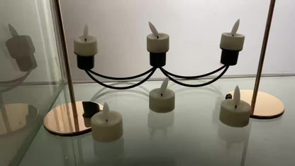 Battery Operated Flickerless Tea Light Set with Remote Control Warm Glow for Dining Tables Holiday Centerpieces Living Room Accents Safe Ind