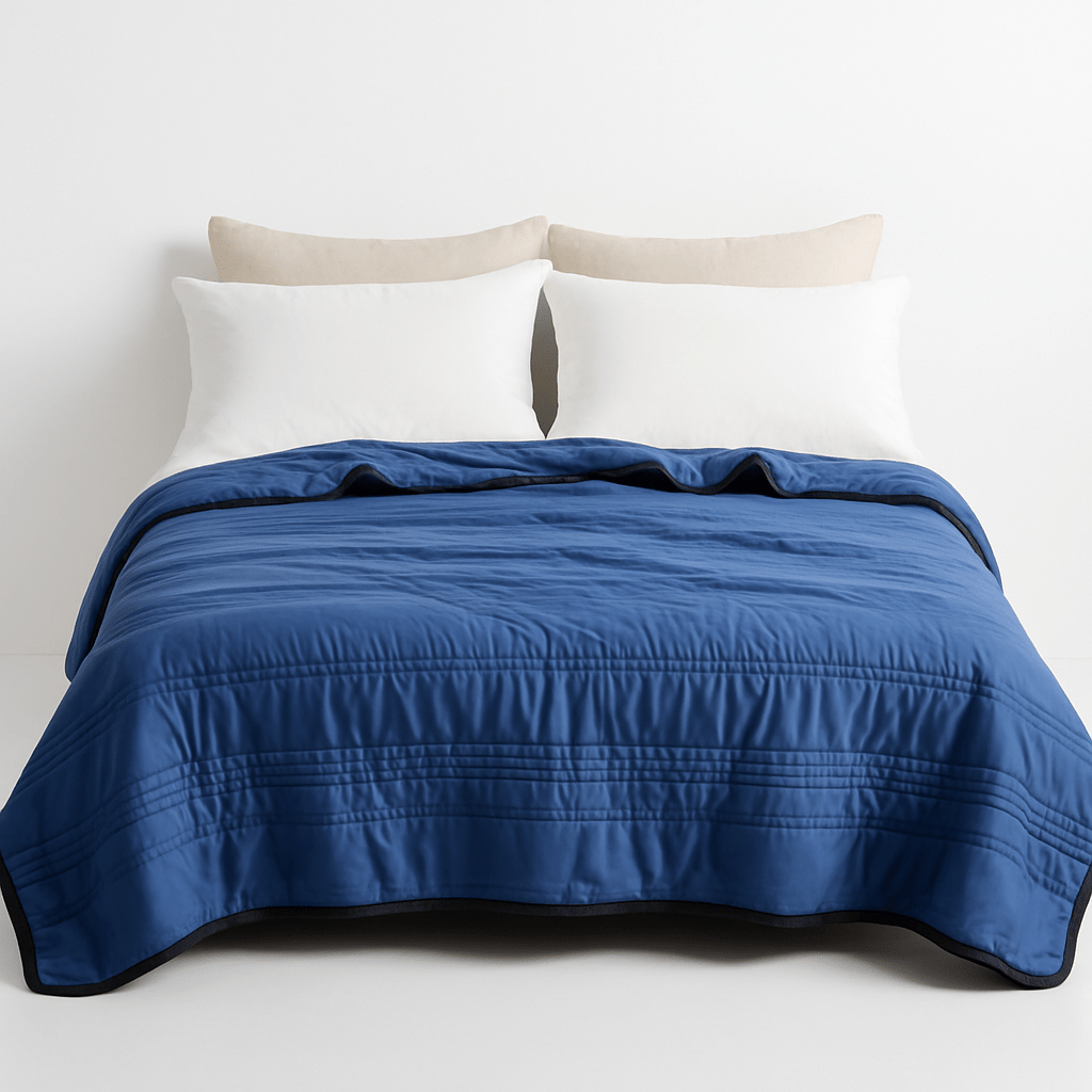 Temperature-Regulating Throw Blanket for Hot Sleepers – Soft Polyester Moisture-Wicking Bedding for Year-Round Comfort in Bedroom, Guest Roo