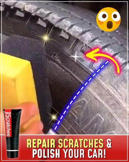 Car Plastic & Trim Restorer Polish Kit for Faded Auto Surfaces | Scratch Repair for Headlights, Bumpers & Dashboard | UV Protection
