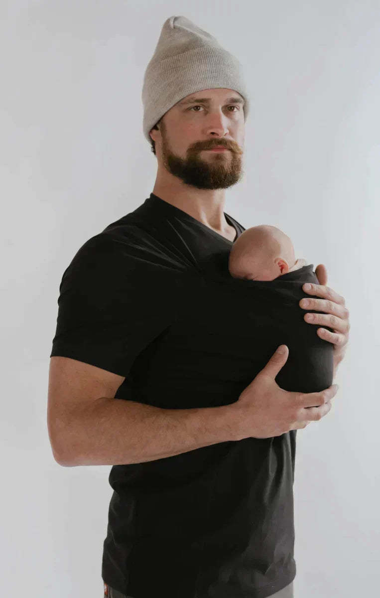 Hands-Free Infant Carrier Shirt for Moms & Dads – Soft Cotton Kangaroo Top with Built-In Pouch for Newborns & Nursing – Bonding Tee for