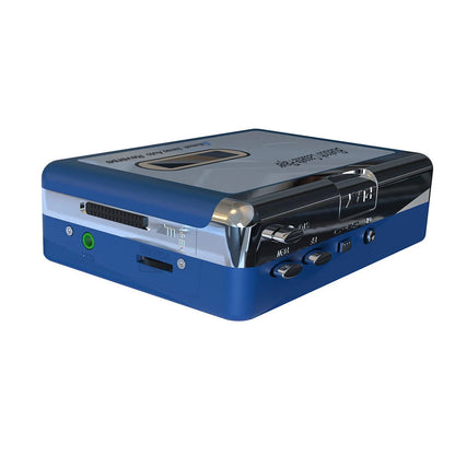 Portable Cassette Player with Bluetooth – Auto-Reverse Tape Deck with Wireless & Wired Playback for Retro Music Lovers