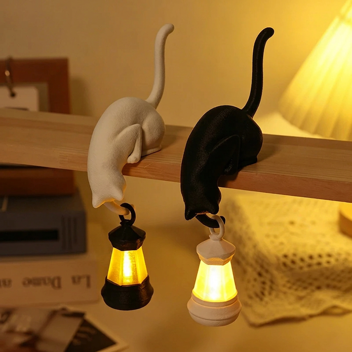 Curious Charlie™ – Cat Shelf Lamp