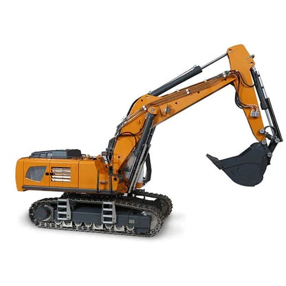 Remote Control Excavator Toy 1:20 Scale with Hydraulic System | 18-Channel Radio Control | Metal Construction Parts | Rechargeable Battery