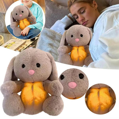 Illuminated Heartbeat Stuffed Animal for Sleep Support | Cozy Companion Toy with Soothing Sound and Gentle Glow for Kids and Grownups