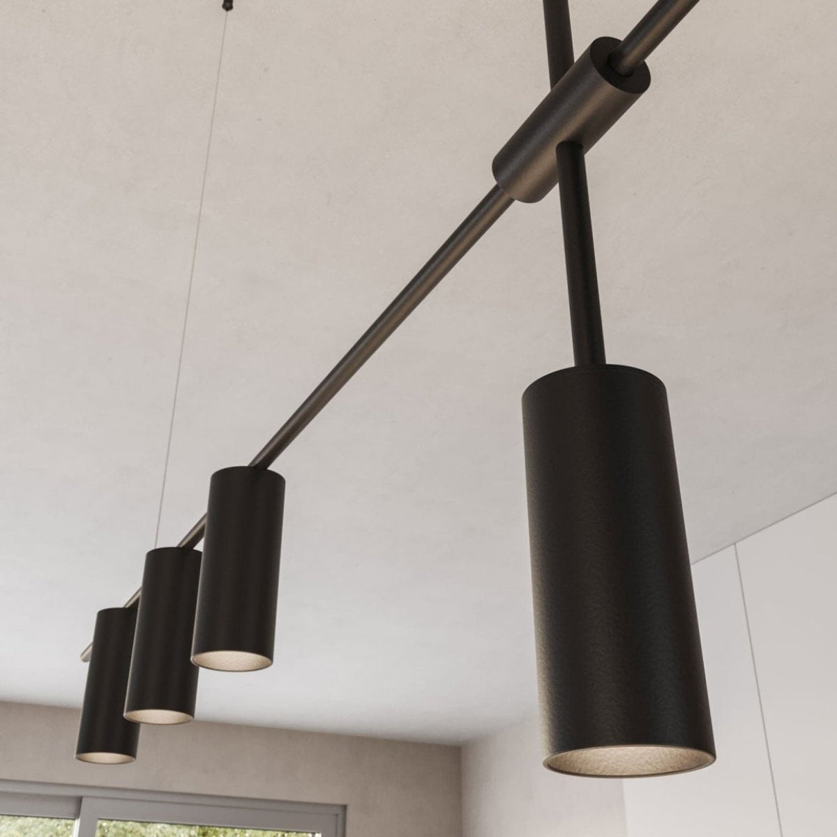 Modern Ceiling Light Fixture | Asymmetrical Design with Unique Illumination | Stylish Lighting for Contemporary Spaces
