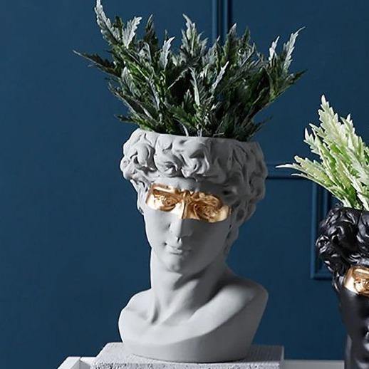 Majestic David - Ceramic Planter Sculpture