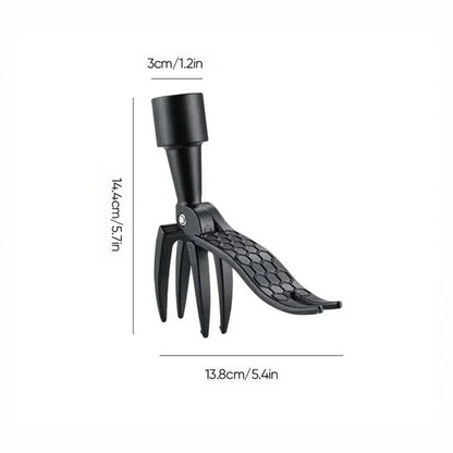Manual Garden Weed Puller Attachment Head – Heavy-Duty Steel Claw for Extracting Weeds with Roots – Fits Adjustable Poles – for Lawn Bed