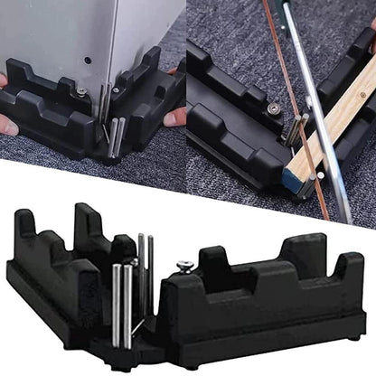 Dual-Function Angle Measuring & Cutting Guide Tool for Precision Miter Cuts | Home Improvement Carpentry Jig with Adjustable Angle Lock