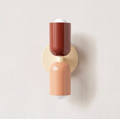 Soft-Tone Metal Wall Sconce with LED Bulb for Bedroom & Living Room | Hardwired E27 Socket Accent Light | Minimalist Nordic Design for