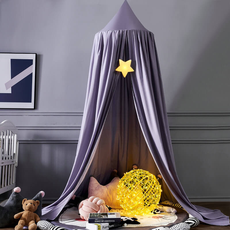 Sheer Hanging Tent Drape for Kids Bedroom – Cozy Hideaway Curtain with Light-Blocking Fabric for Naps & Reading Nook