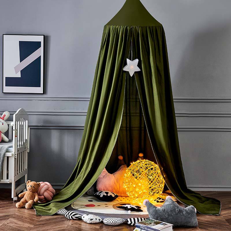 Sheer Hanging Tent Drape for Kids Bedroom – Cozy Hideaway Curtain with Light-Blocking Fabric for Naps & Reading Nook