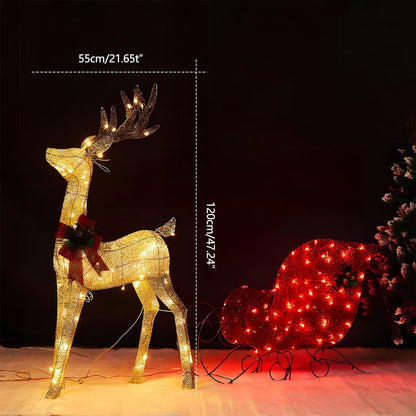 ELKLUME – Christmas Elk Lighting for Elegant Holiday Glow