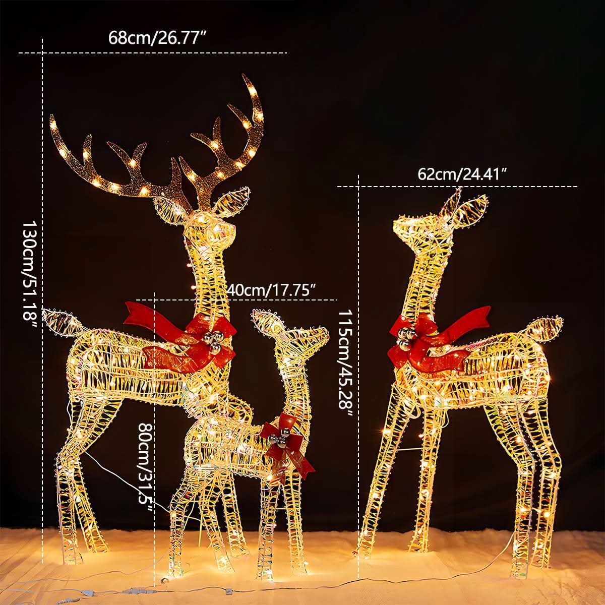 ELKLUME – Christmas Elk Lighting for Elegant Holiday Glow