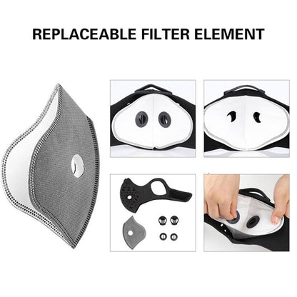 Washable Air Filter Face Mask for Dust, Allergen & Pollution Defense – Lightweight, Multi-Layer Protection for Daily Commuting, Travel &