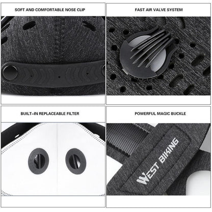 Washable Air Filter Face Mask for Dust, Allergen & Pollution Defense – Lightweight, Multi-Layer Protection for Daily Commuting, Travel &