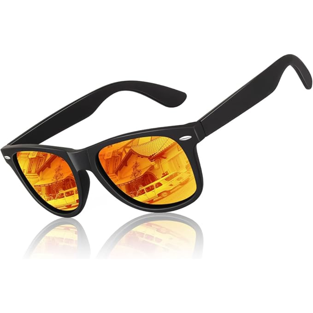 Polarized Retro Sunglasses UV400 Protection Unisex Vintage Eyewear Driving Hiking Water Sports Glare Reduction Lightweight Frames Men Women