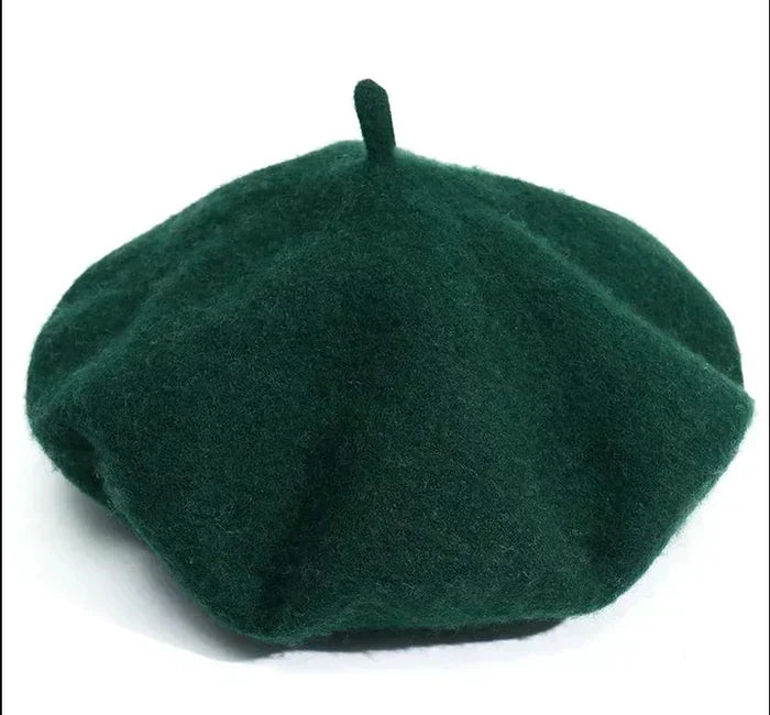 Women's Soft Felt Hat French Style Artist Cap Stretchy Headwear for Fall Winter Daily Fashion Casual Formal Wear