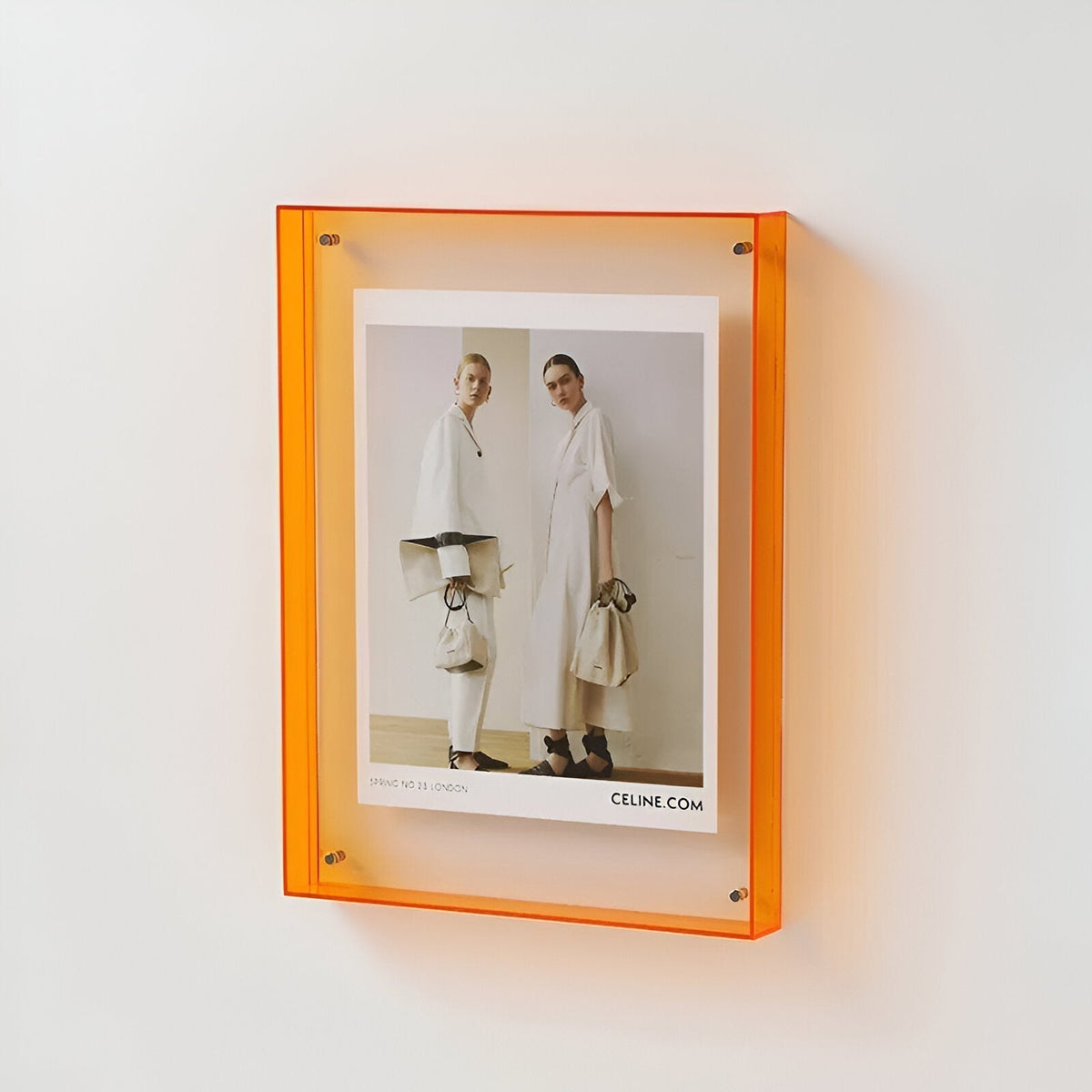 Transparent Acrylic Photo Frame Modern Minimalist Wall Display Holder for Kids Art Prints Memories Bedroom Living Room Decor Rectangle