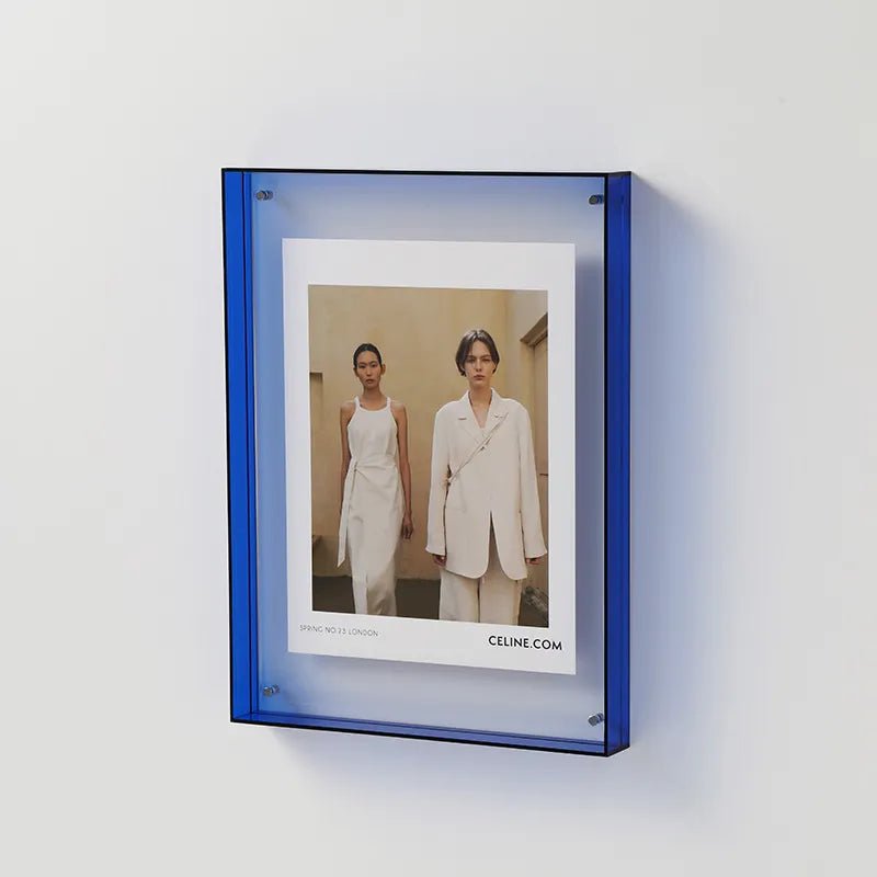 Translucent Acrylic Picture Frame with Vibrant Color Tint for Desktop & Wall Display | Modern Photo Holder for 4x6 5x7 6x8 8x10 Prints