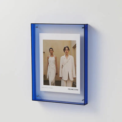 Translucent Acrylic Picture Frame with Vibrant Color Tint for Desktop & Wall Display | Modern Photo Holder for 4x6 5x7 6x8 8x10 Prints