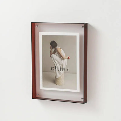Translucent Acrylic Picture Frame with Vibrant Color Tint for Desktop & Wall Display | Modern Photo Holder for 4x6 5x7 6x8 8x10 Prints