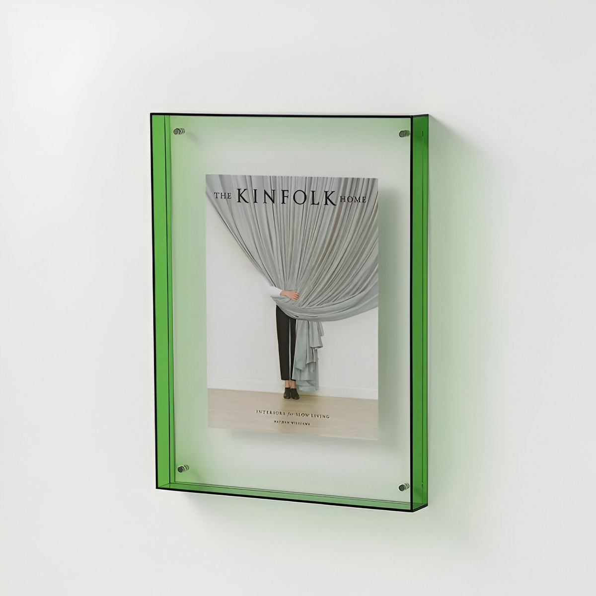 Transparent Acrylic Photo Frame Modern Minimalist Wall Display Holder for Kids Art Prints Memories Bedroom Living Room Decor Rectangle