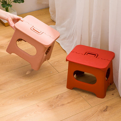 Collapsible Stepping Stool with Carry Handle for Kids & Adults – Lightweight Portable Home Helper