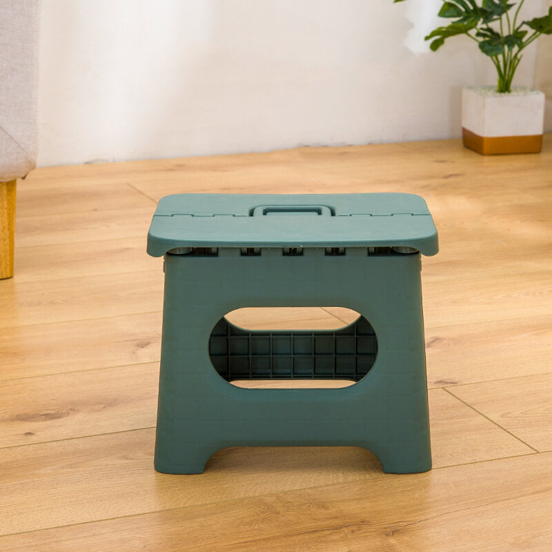 Collapsible Stepping Stool with Carry Handle for Kids & Adults – Lightweight Portable Home Helper