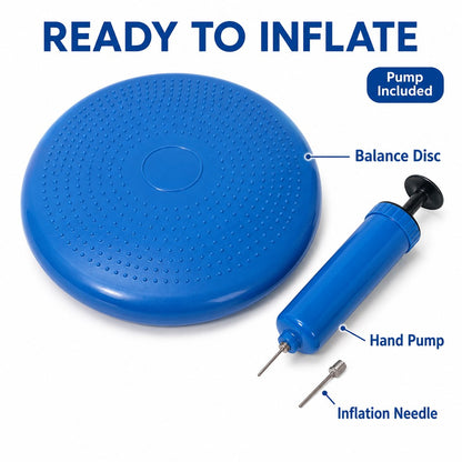 Ortekor Inflatable Dog Balance Disc with Pump - At-Home Balance & Coordination Training for Dogs with Limited Exercise Space
