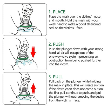 Emergency Airway Clearing Device for Choking Relief | Portable First Aid Tool for Home, Car & Travel