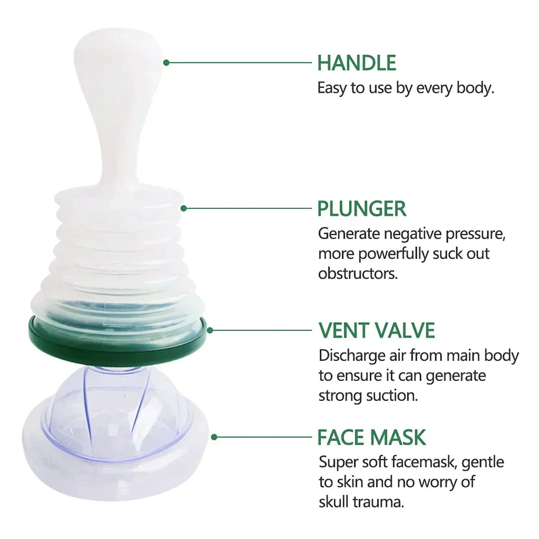 Emergency Airway Clearing Device for Choking Relief | Portable First Aid Tool for Home, Car & Travel