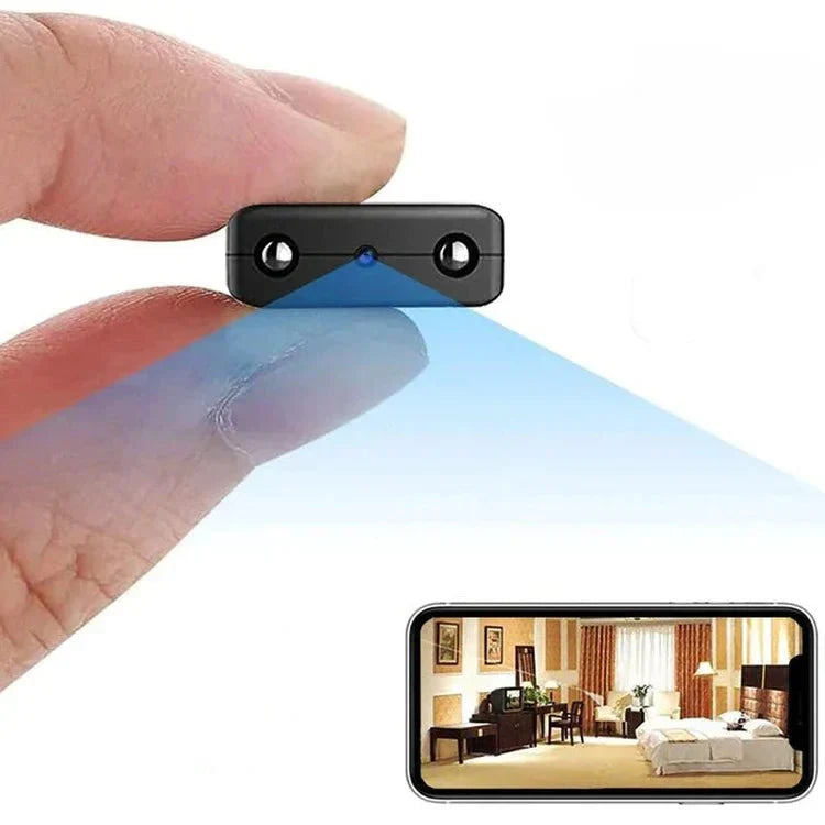 Mini Security Camera WiFi 1080P HD Indoor Wireless Surveillance Cam Night Vision Audio Wide Angle Monitoring Home Office Nanny Pet Baby