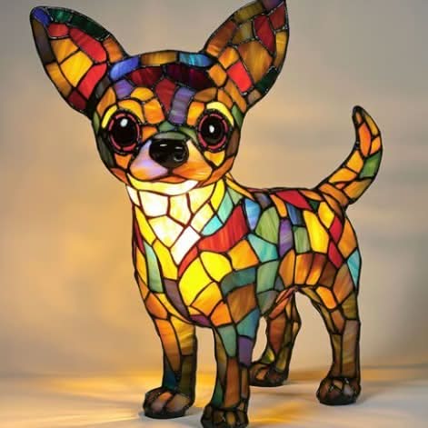 Dog Breed Sculpture LED Night Light USB Powered Desk Lamp for Bedroom Home Office Nightstand Decorative Accent Lighting