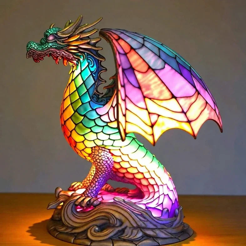LED Animal Nightlight – Battery-Powered Sculptural Desk Lamp with Switch – Metal & Resin Figurine for Nightstand, Bookshelf, Kids Room
