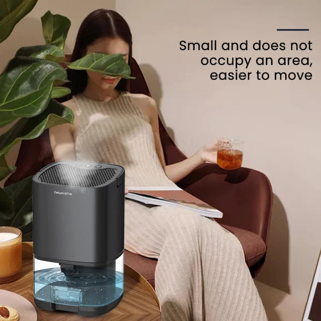 Compact Portable Dehumidifier with Night Light & Air Filter | Ideal for Small Rooms & Clean Air Quality