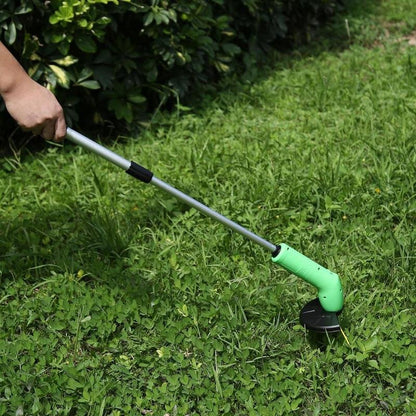 Battery-Powered Lawn Edger & String Trimmer for Yard Maintenance – Rechargeable Grass Cutter with Adjustable Handle for Garden Borders &